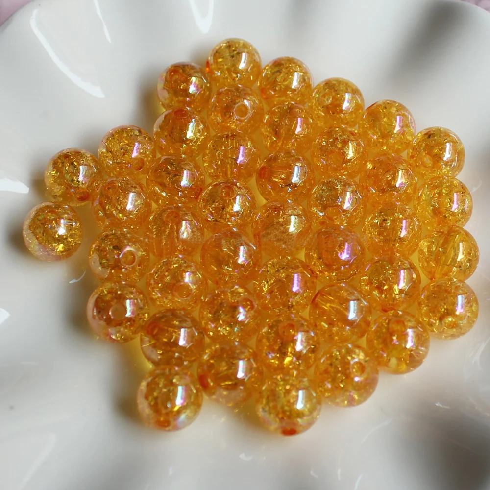 Amazon hotsale  8mm/10mm/12mm/14mm/16mm/18mm/20mm Acrylic Crackle AB Color Beads