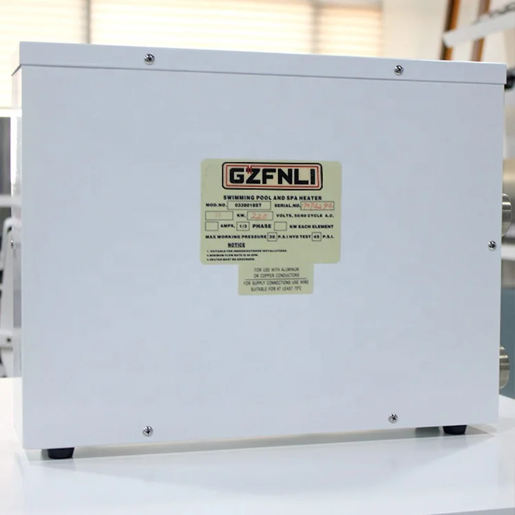 Portable pool heating system tankless electric water heater for swimming pool