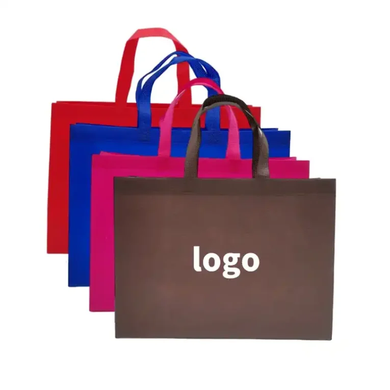 Large Custom Logo Pp Fabric Heat Transfer Supermarket Recycled Reusable Grocery Eco Friendly Tnt Bag Non Woven Shopping Bags