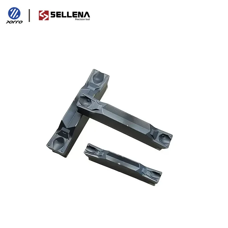 ZTED Carbide Grooving and parting Inserts ZTED02503 ZTFD0303 ZTGD0404 Double edge Cutting and Grooving Cutter