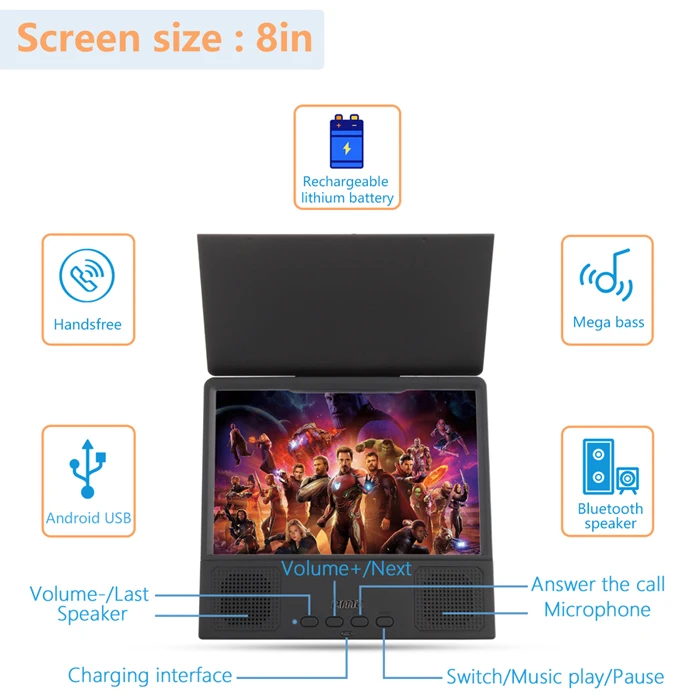 2019 new mobile phone magnifying screen with Bluetooth speaker for 3d phone enlarged mobile screen magnifier