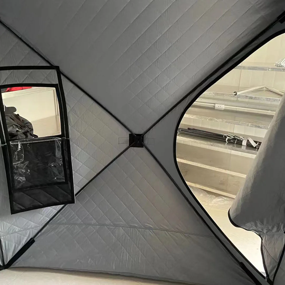 2022 OEM  manufactured custom exclusive outdoor camping pop up stove sauna tent Fishing Ice Shelter