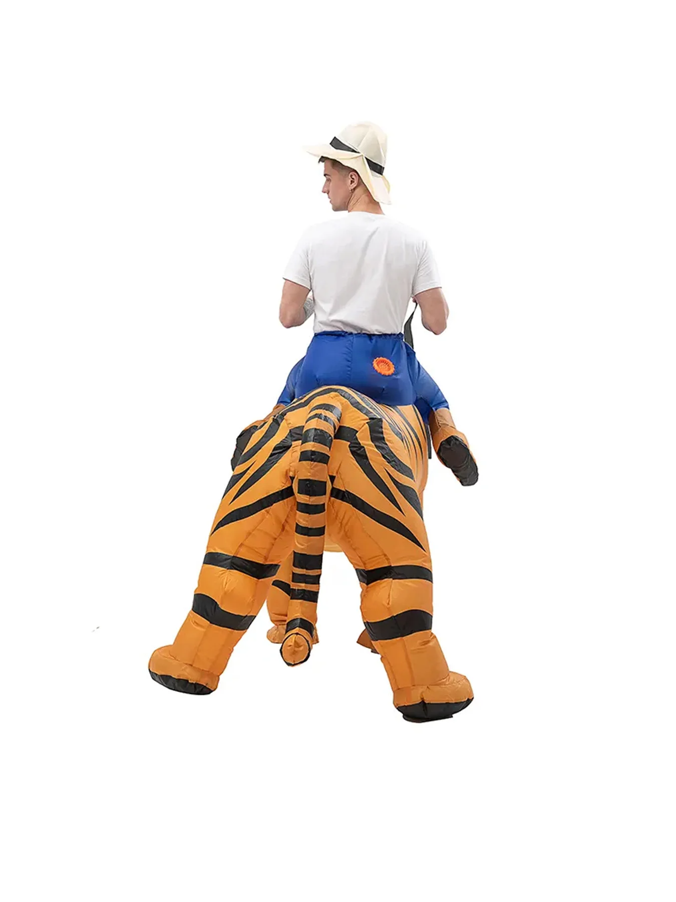 New Style halloween Unisex Adults Ride-On Inflatable Tiger costumes for adults party