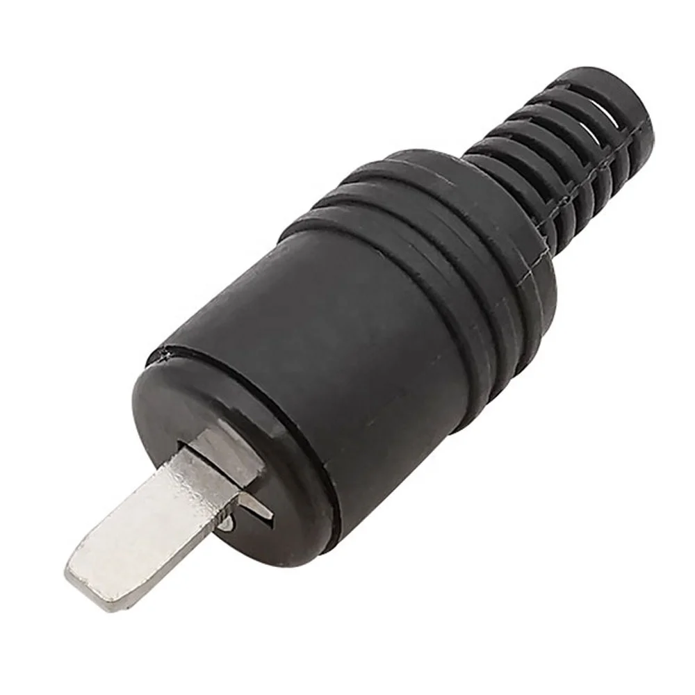 1/2/5Pcs 2 Pin DIN Plug Speaker HiFi Connector Screw Terminal Cable Solder Power Signal Plug Adapter Black
