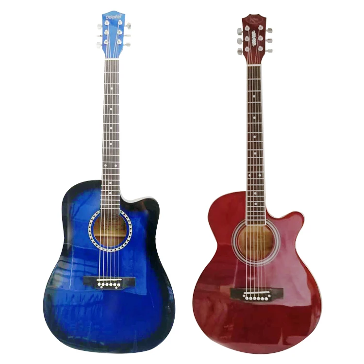 HONG QUE Wholesale Customization factory direct all solid wood travel acoustic guitar 41 inch