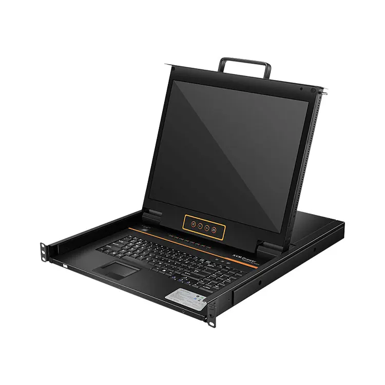 Top quality 17-19 Inch 8 16 port gigabit poe fiber optic switch lcd kvm console kvm switches