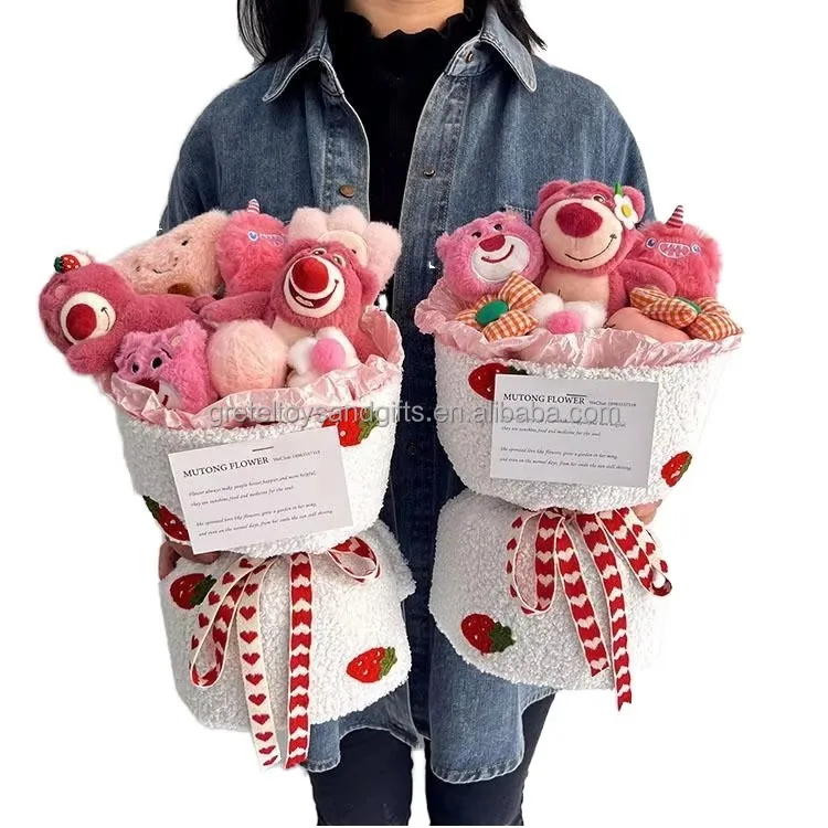 Gretel Cinnamoroll Mymelody pompurin Kitty мультяшный букет кукол аниме плюшевый мишка девушка Валентина обнимает ведро подарок