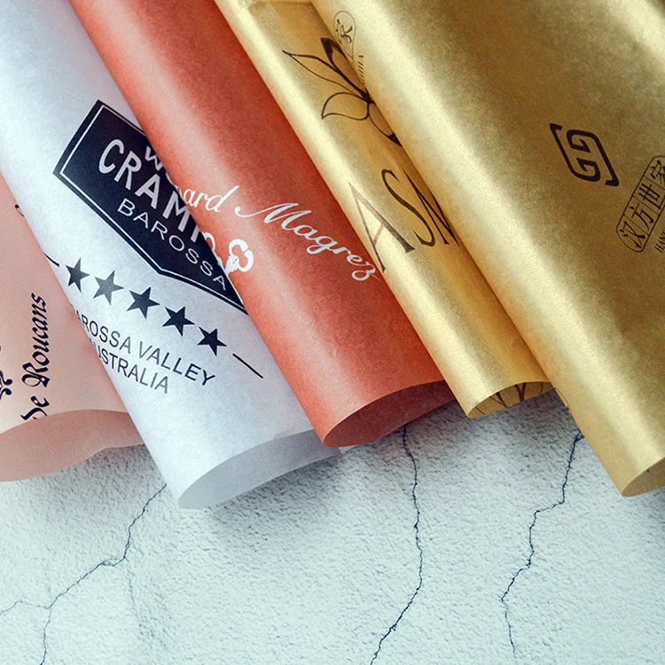 Wrap Tissue Paper Shoe Box Flower Roses Korean Wrapping Paper Print Packaging Korea for Packaging Floral Paper Craft Customized