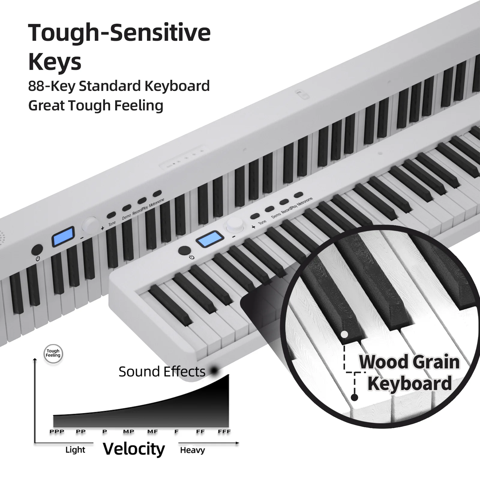 Hot foldable piano music instrument piano 61 keys 88 keyboard piano with stand