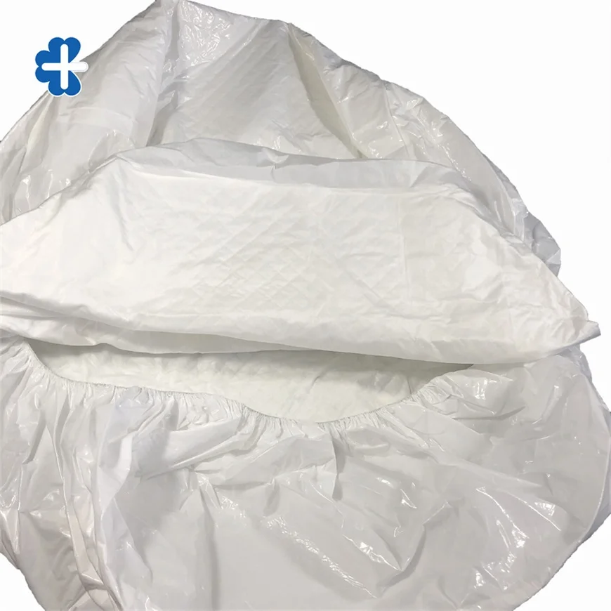 Chinese Manufacturer Suning White Nonwoven Disposable  Bed Cover with Fluff Pulp