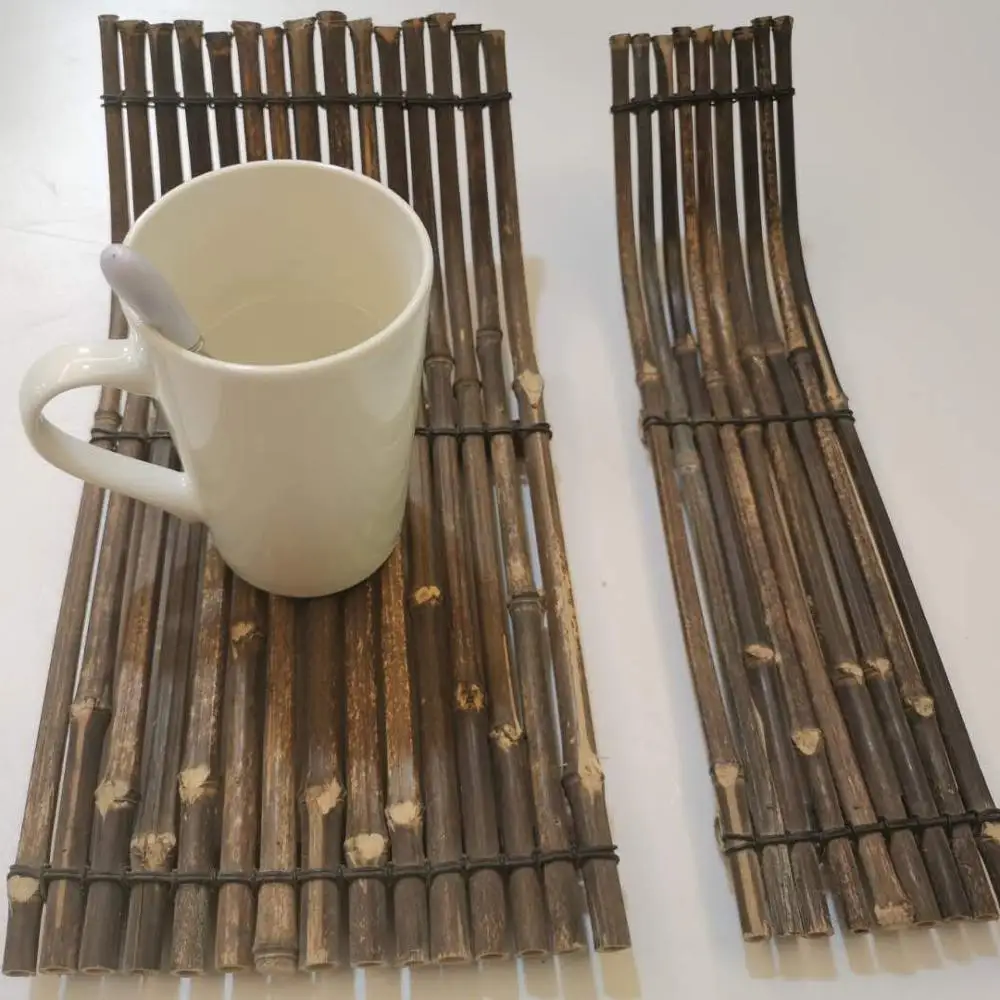 Purple Bamboo Tea Set, Small Purple Bamboo Steak small bamboo raft model/craft wholesale decorative gifts
