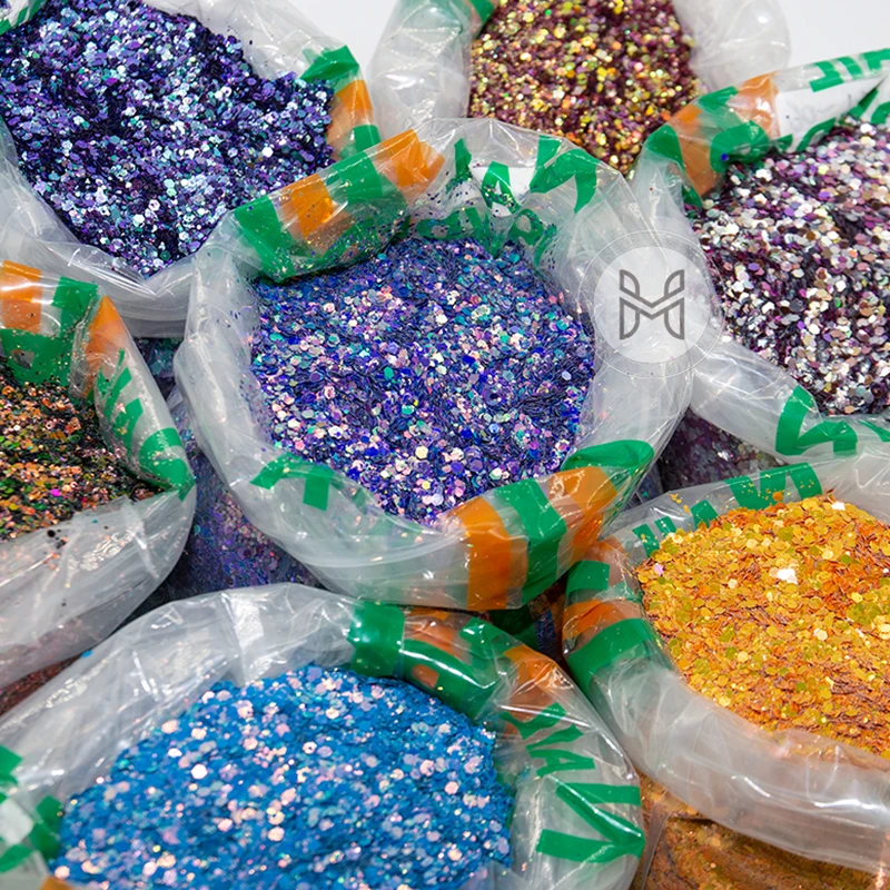 Glitter Supplier wholesale cosmetic grade glitter pigment ultra-thin laser holographic highly bright ultra-fine glitter