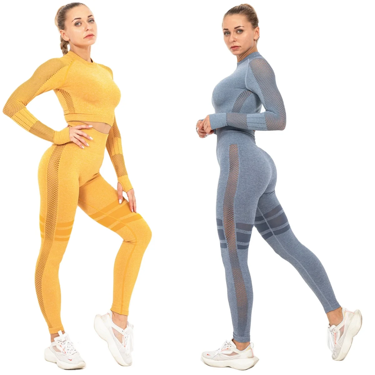 Оптовая продажа, женские спортивные комплекты для йоги