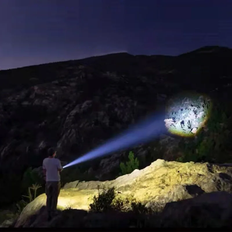 Super Bright Zoom Pocket Small Powerful Flashlight Torch Light LED EDC Mini Flashlight Rechargeable