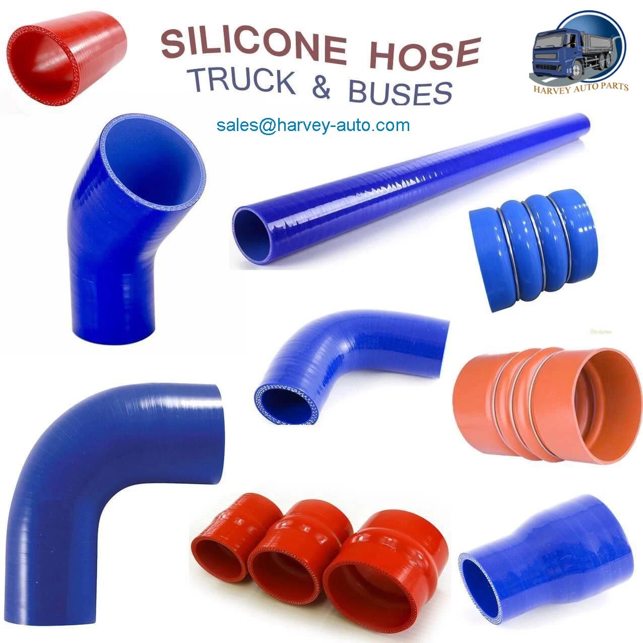 HV-SH10 4inch ID  6inch Length With 3 ringsTurbo Hose for Truck