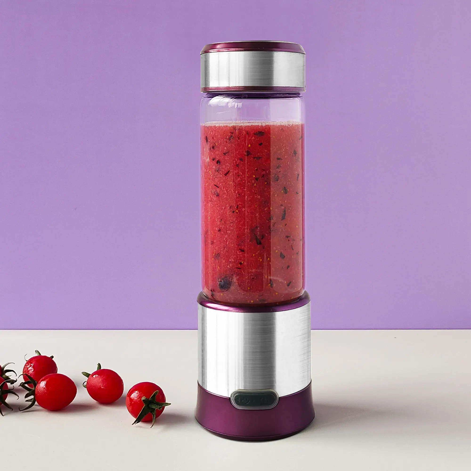 Wholesale Rechargeable Smart Mini Juicer Bottles Multifunctional Portable Blender 6 Blade Ice Breaker