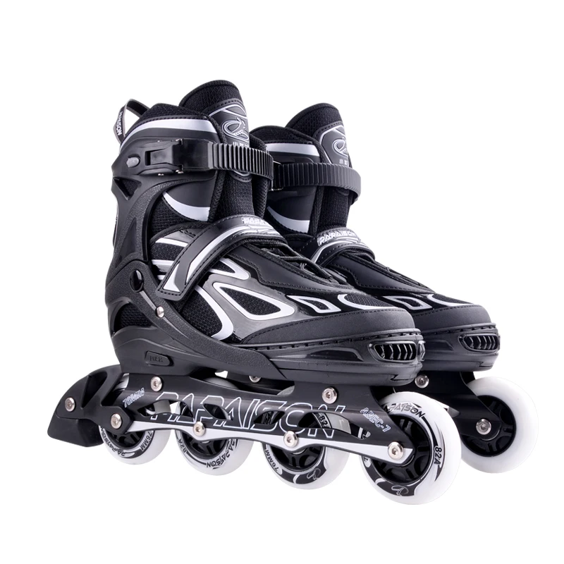 Papaison Best Sale Colorful Removable 82A PU 4 Wheels Flashing Roller Skate Shoes Patinage Inline Skates In Stock