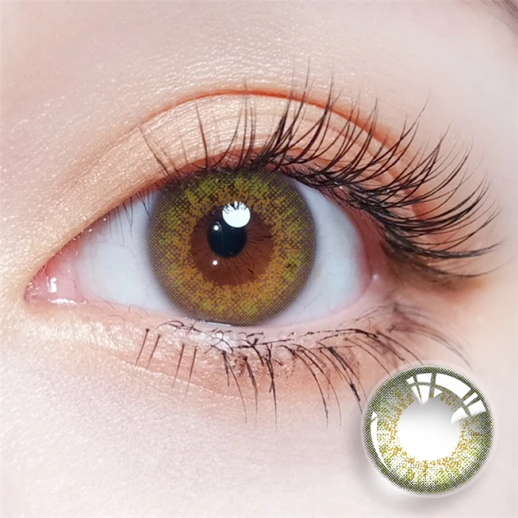 Aquarius Brown Color Eyecontacts 14.5mm Diameter Pupilentes Natural Color Contact Lens