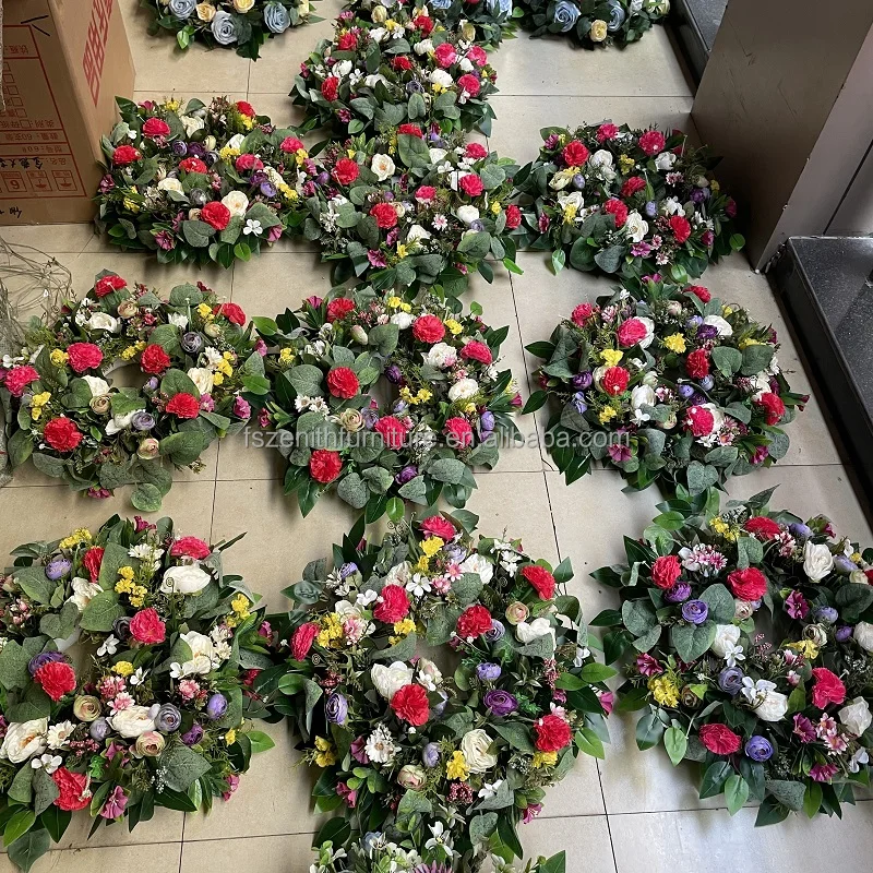 Funeral decorations artificial flower wreath funeral floral wreath