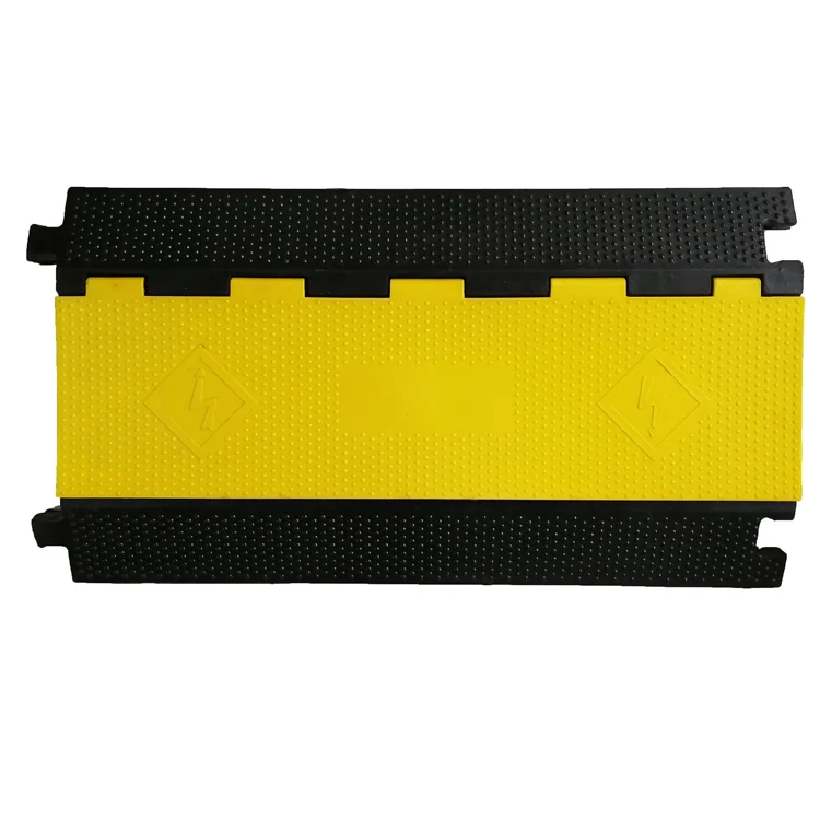 5-channel yellow pvc jacket cover floor rubber cable protector