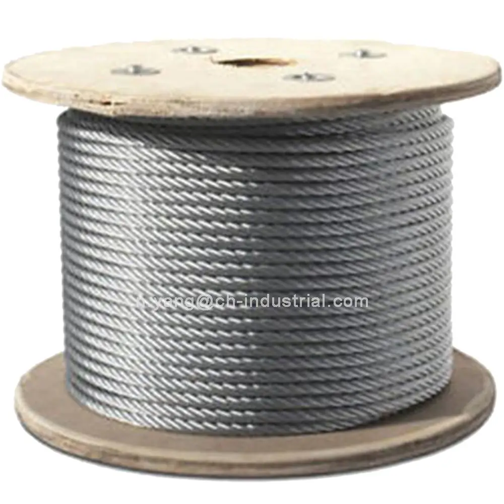 Китайский поставщик Inox кабель ss304 ss316 авиационный кабель 7x19 стальной трос AISI304 AISI316 трос из нержавеющей стали