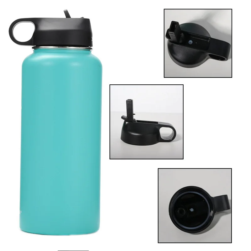 Лидер продаж, детские модные рождественские подарки, бутылка для воды из нержавеющей стали с соломинкой