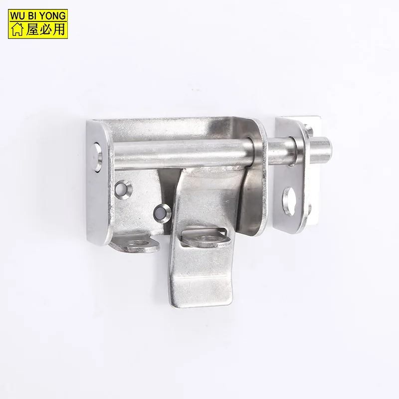 304 Stainless steel Heavy duty door bolt, anti -thief bolt for metal door