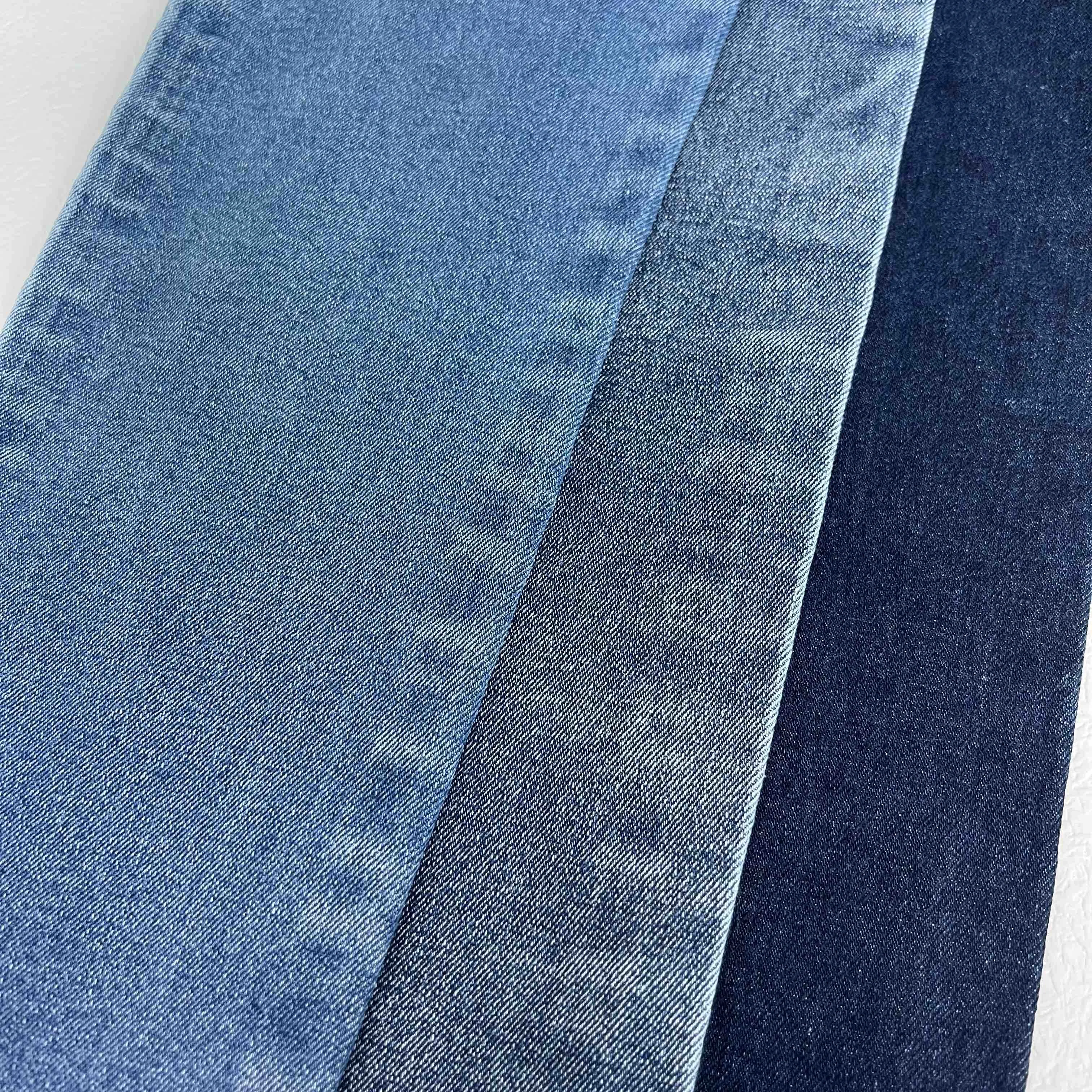 10oz Blue Indigo OE Twill  Stretch Denim Fabric Jeans Fabric In Roll