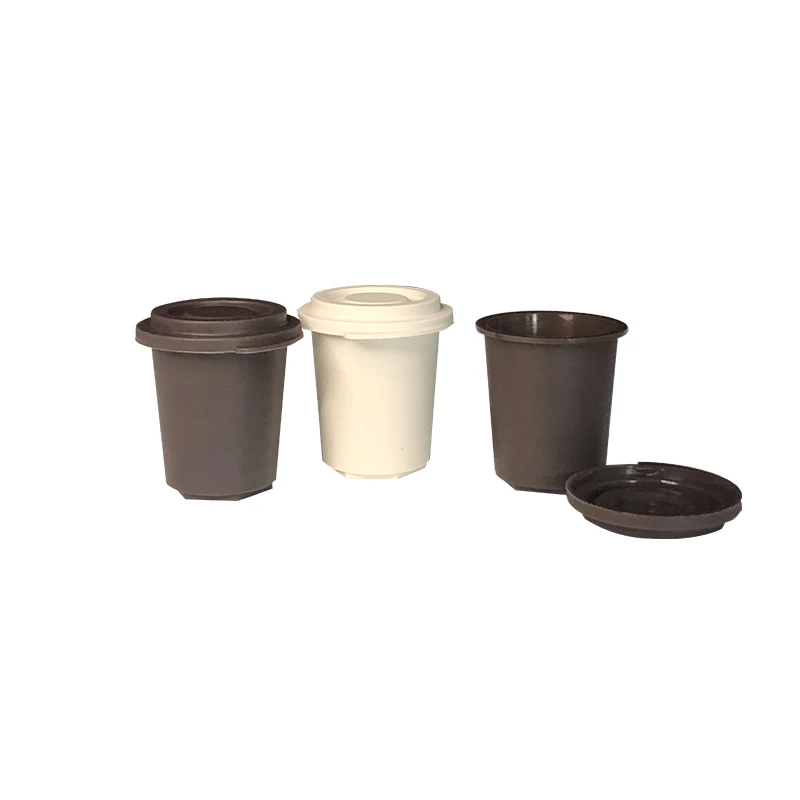 New design PLA PBAT coffee capsule use for hold espresso coffee powder