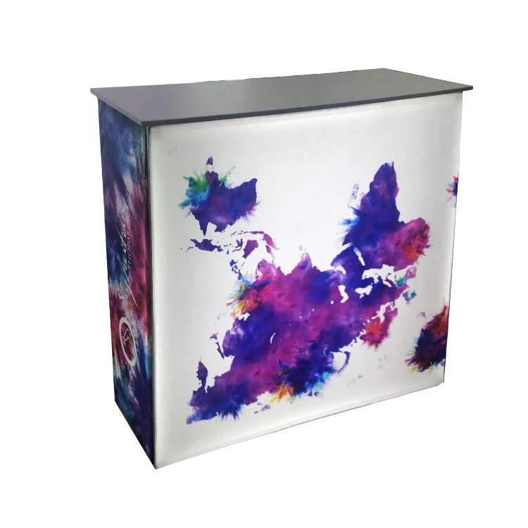 Портативный выдвижной дисплей с подсветкой стойка регистрации для торговой