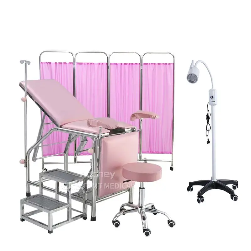 MT MEDICAL Stainless Steel Personal Four Panels Beside Ward Folding Curtains Screen for Clinic Isolate Patient