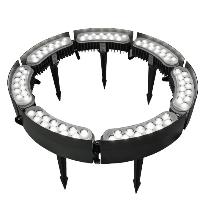 Waterproof led landscape lamp outdoor LED palm hug tree ring light with spike