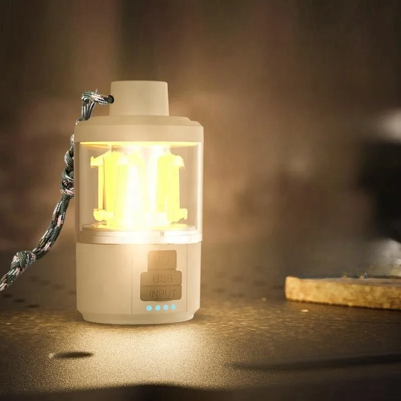 Wason New Small Portable Cute Ultra Bright Led Camping Lamp Popular Unique Style Rechargeable Outdoor Led Lantern With Lanyard
