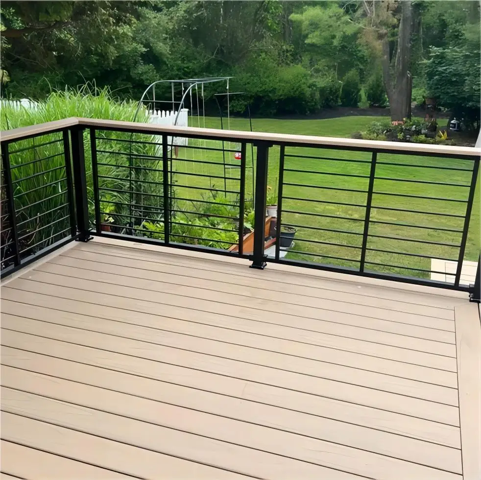 New design style wood plastic composite decking CLIPS WPC flooring accessories outdoor for garden WPC decking boards