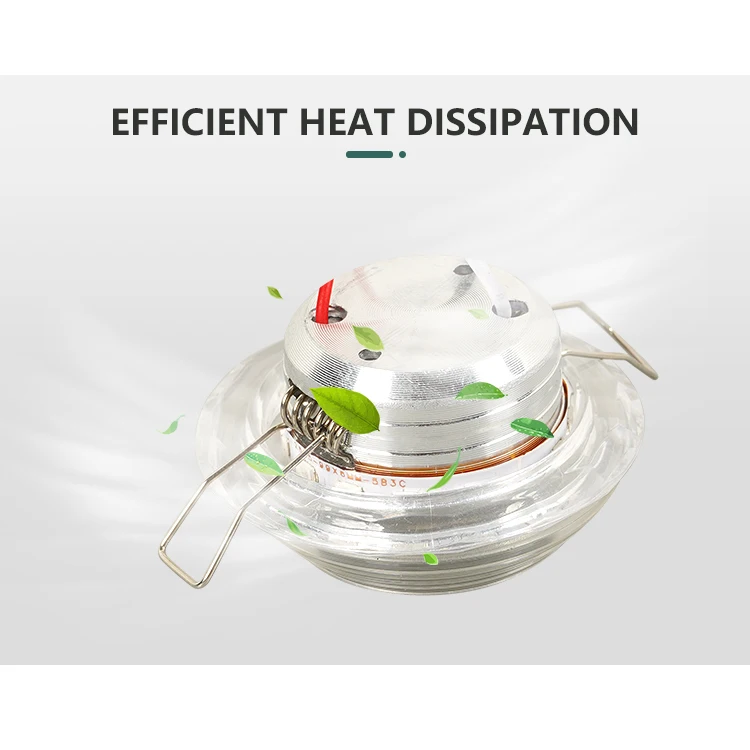 BIHUA Supplier Colorful Aluminum PP Round Recessed 3w Modern COB RGB Led Ceiling Spotlight