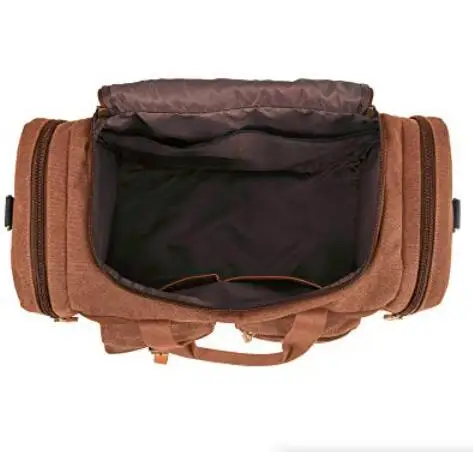 Factory custom duffle bag canvas weekend bag travel organizer bags for men