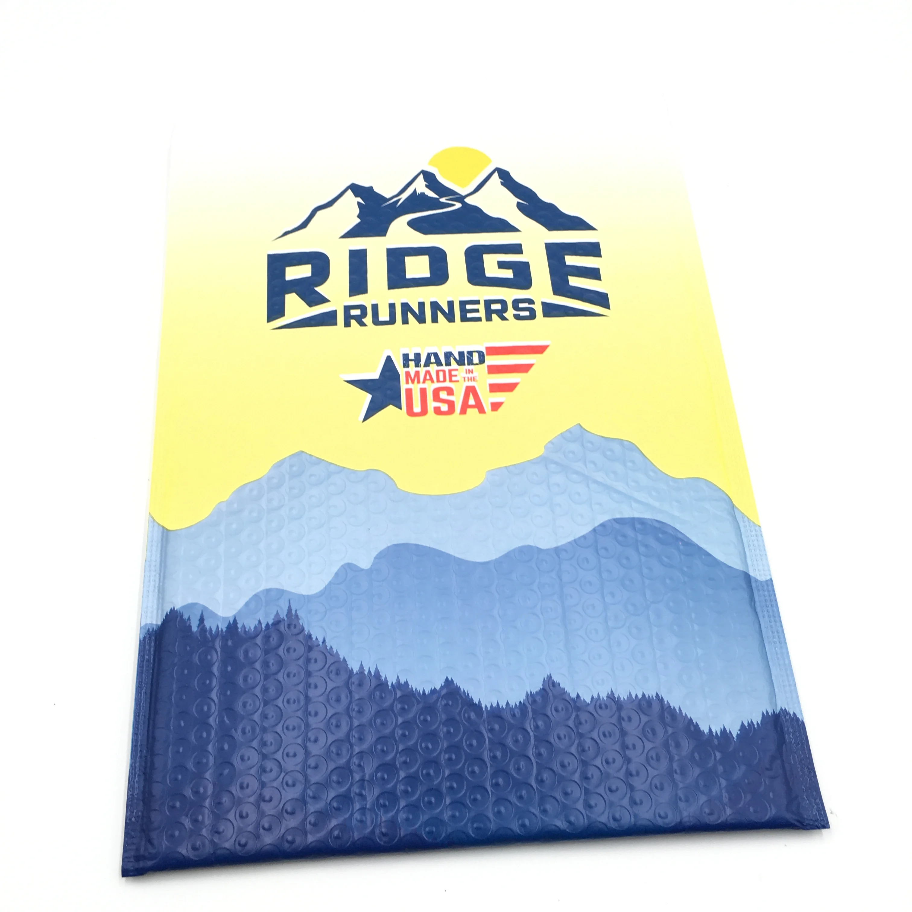 Custom Logo Printed Strong Self Seal Kraft Bubble Mailer Courier Air Mail Flyer Mailing Bags with Seal Strips