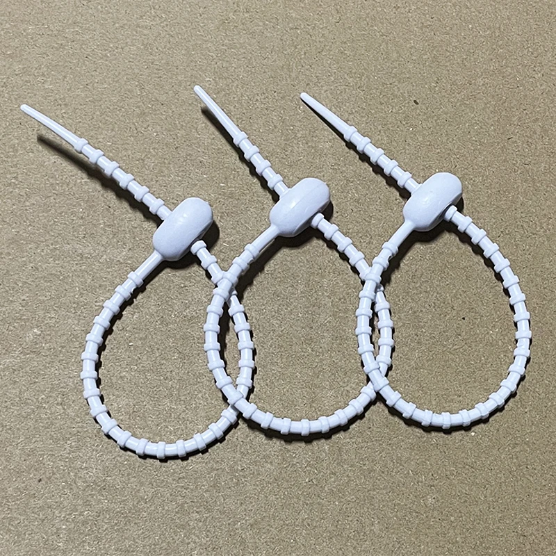 Silicone Reusable Zip Ties Rubber Cable Ties Multicolor Cable Straps