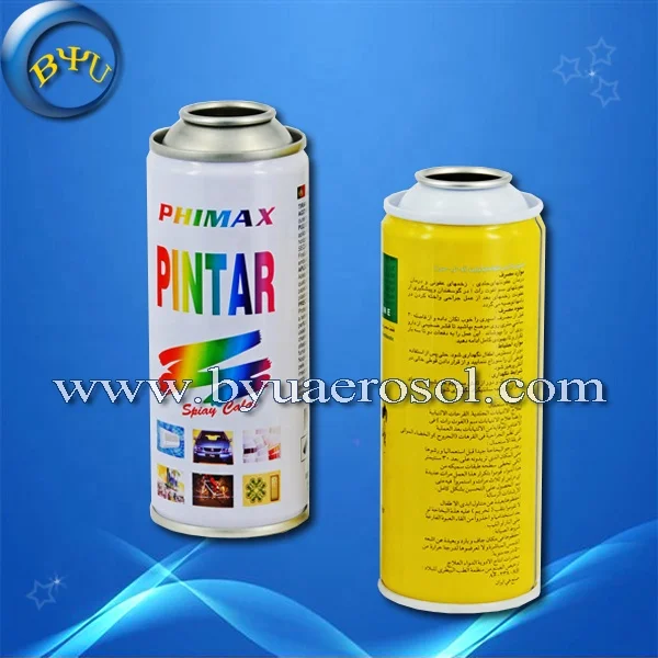 China Manufacturers Empty Aerosol Spray Paint Tin Cans by BYU