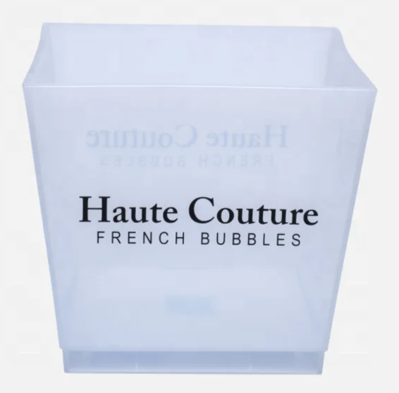 for 4 bottles vodka wine chiller square acrylic beer champagne led plastic ice bucket