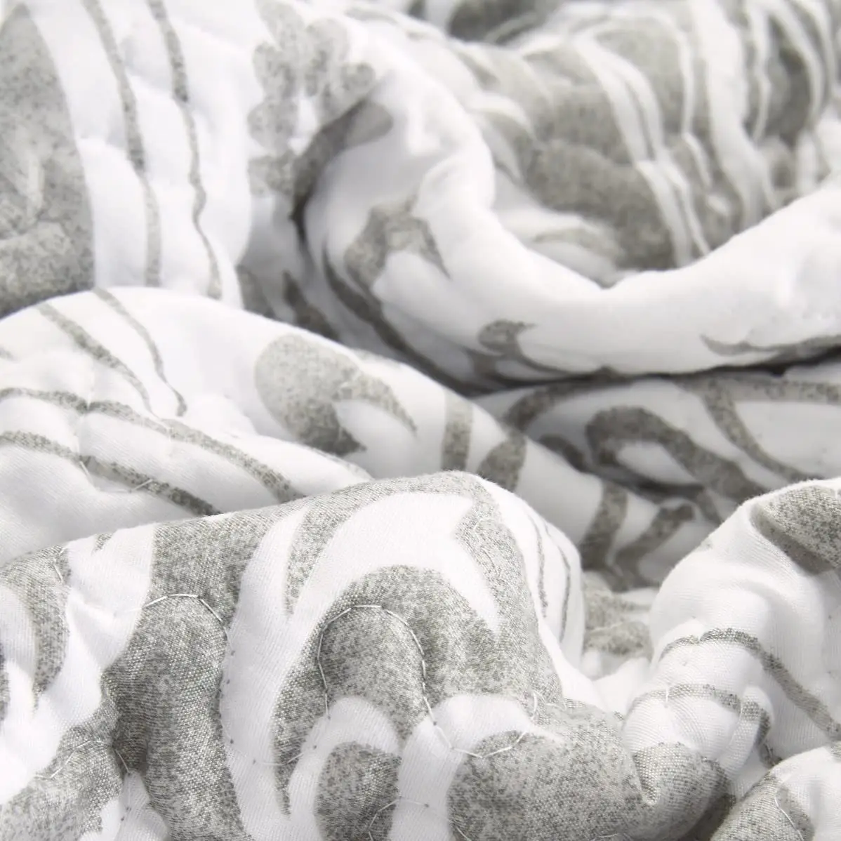 Modern Style Quilt Sets Moonlight Spot Heather Grey Victorian Era Quilted Bed Covers Double sided Pattern Quilt Bedspread Set