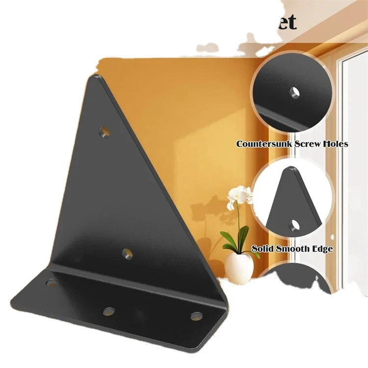 Wholesale ferrous metal and cast iron decorative shelf bracket storage rack bracket