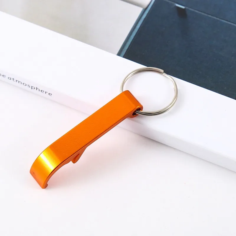 Metal Beer Bottle opener Mini colorful aluminum Keychain
