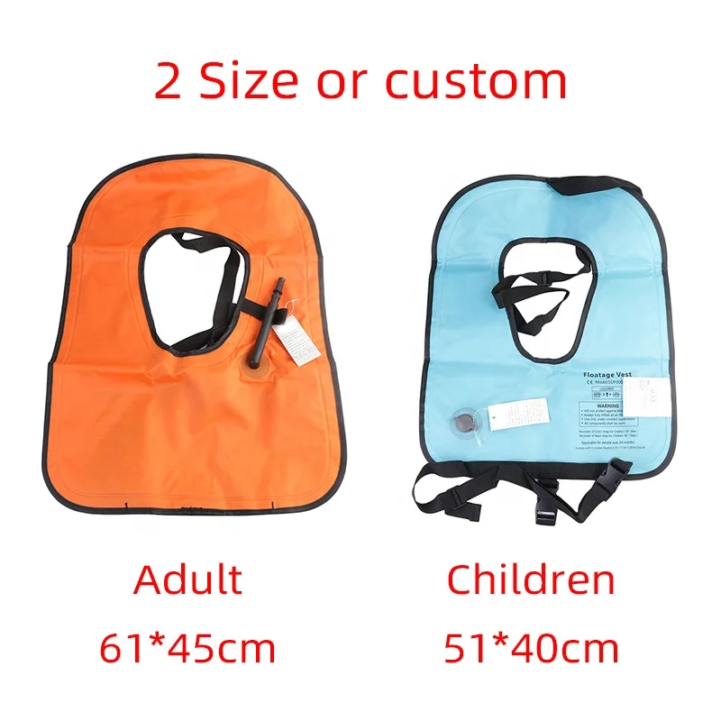 Inflatable Life Jackets Portable Swimming Snorkeling Buoyancy Life Jacket Vest Inflatable Vests for Free Diving Swimming Gear