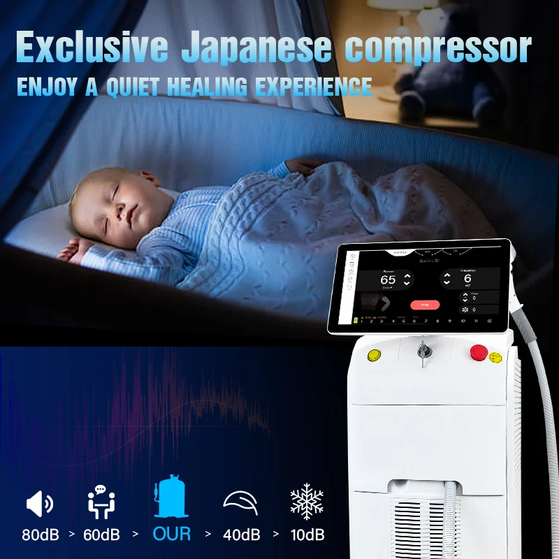 3 waves 808 755 1064 medical israel laser titanium 4 wavelength diode laser 940nm for permanent hair removal