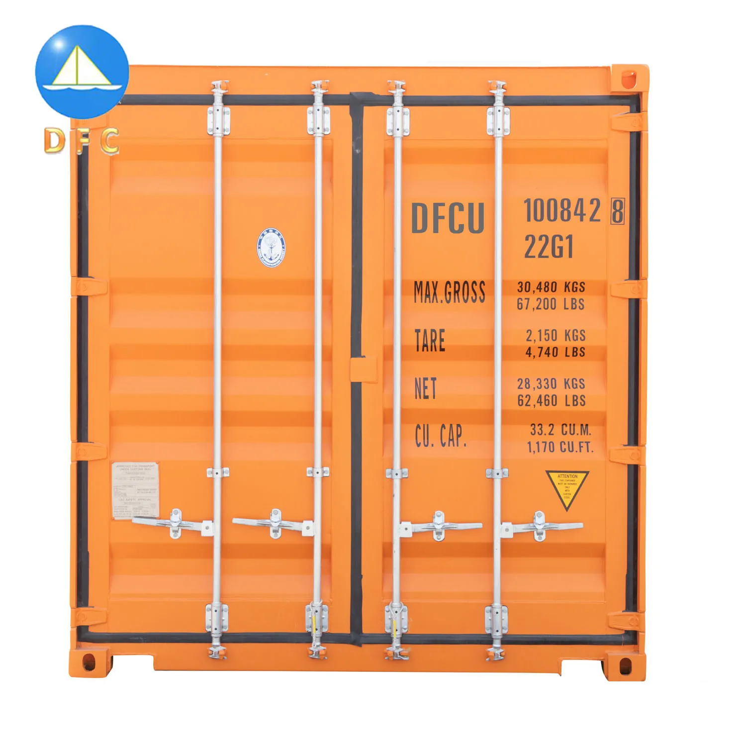 Factory Direct Supply Cube Sea Container 20 Feet Length Iso Dry Cargo Shipping Container for Sale