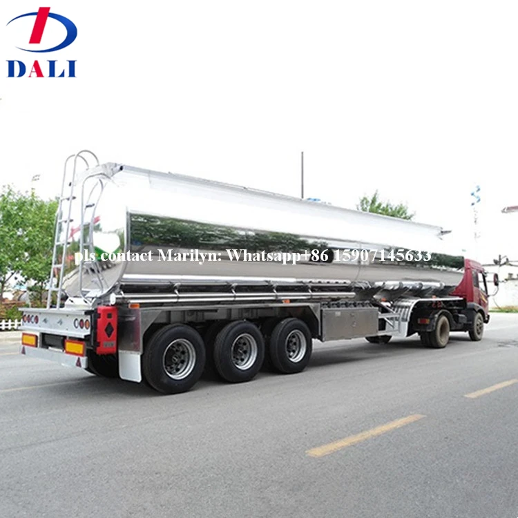 Saudi Arabia Aluminum  fuel tanker aluminum tanker trailer with JOST leg