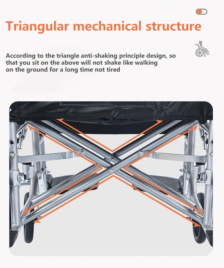It Ultra Light Weight Stroller Travel Wheel Chair For Adults Medical Used Manual Foldable Wheelchair for elder and disable