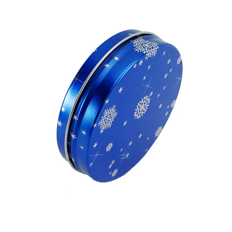 
Custom Design Tinplate 2 Pieces Structure Cheap Small Size Round Tin Box Tin Case 