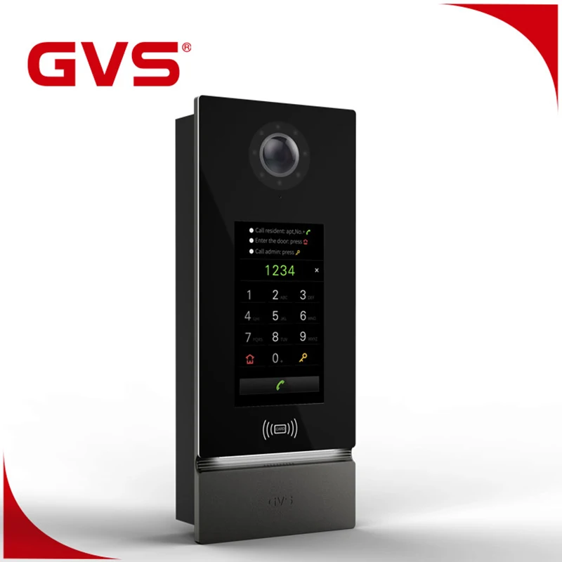IP Video Intercom System HD Video Door Phone Monitor Indoor Access Control Support Wireless Network